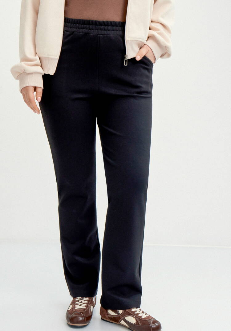 Брюки из джери с кокеткой по спинке шир.  750, рис. 7