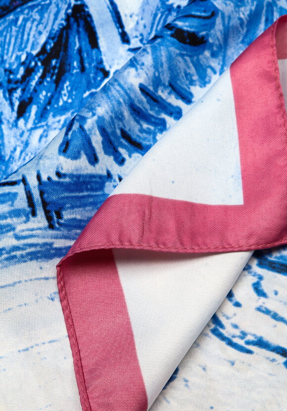 Платок с рисунком пейзажа шир.  580, рис. 6