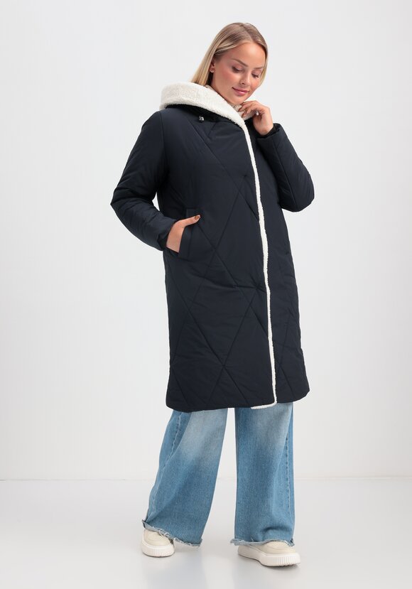 Пальто с меховой опушкой и капюшоном шир.  580, рис. 9