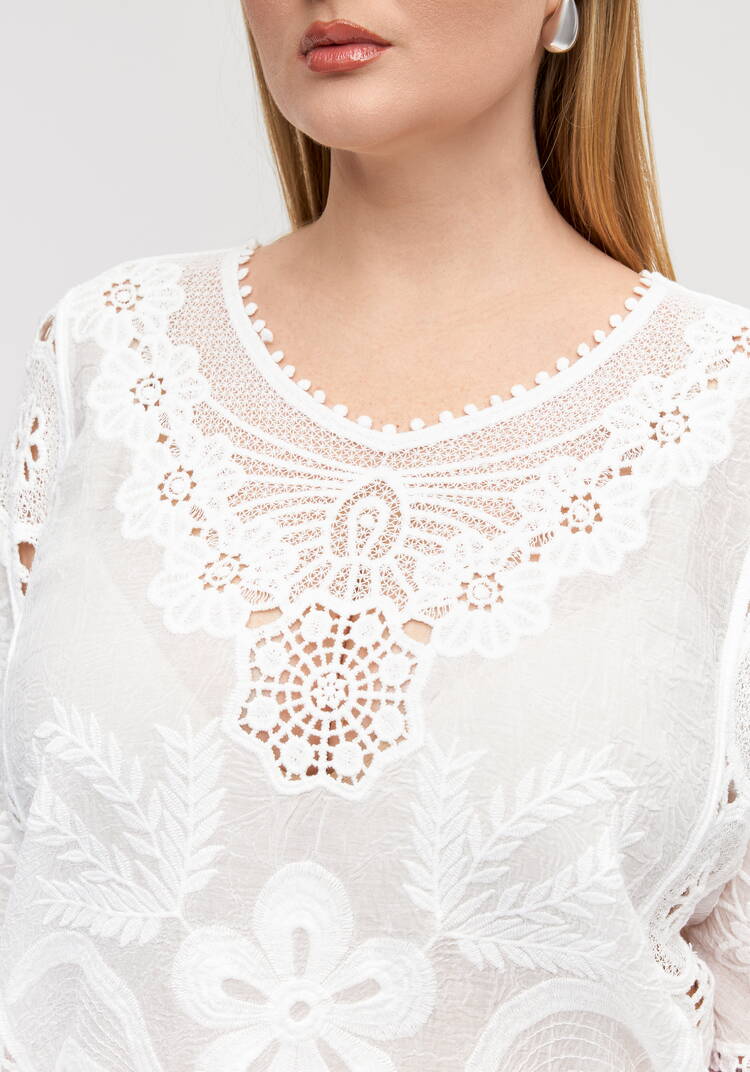 Блуза Ажурный флер шир.  750, рис. 5