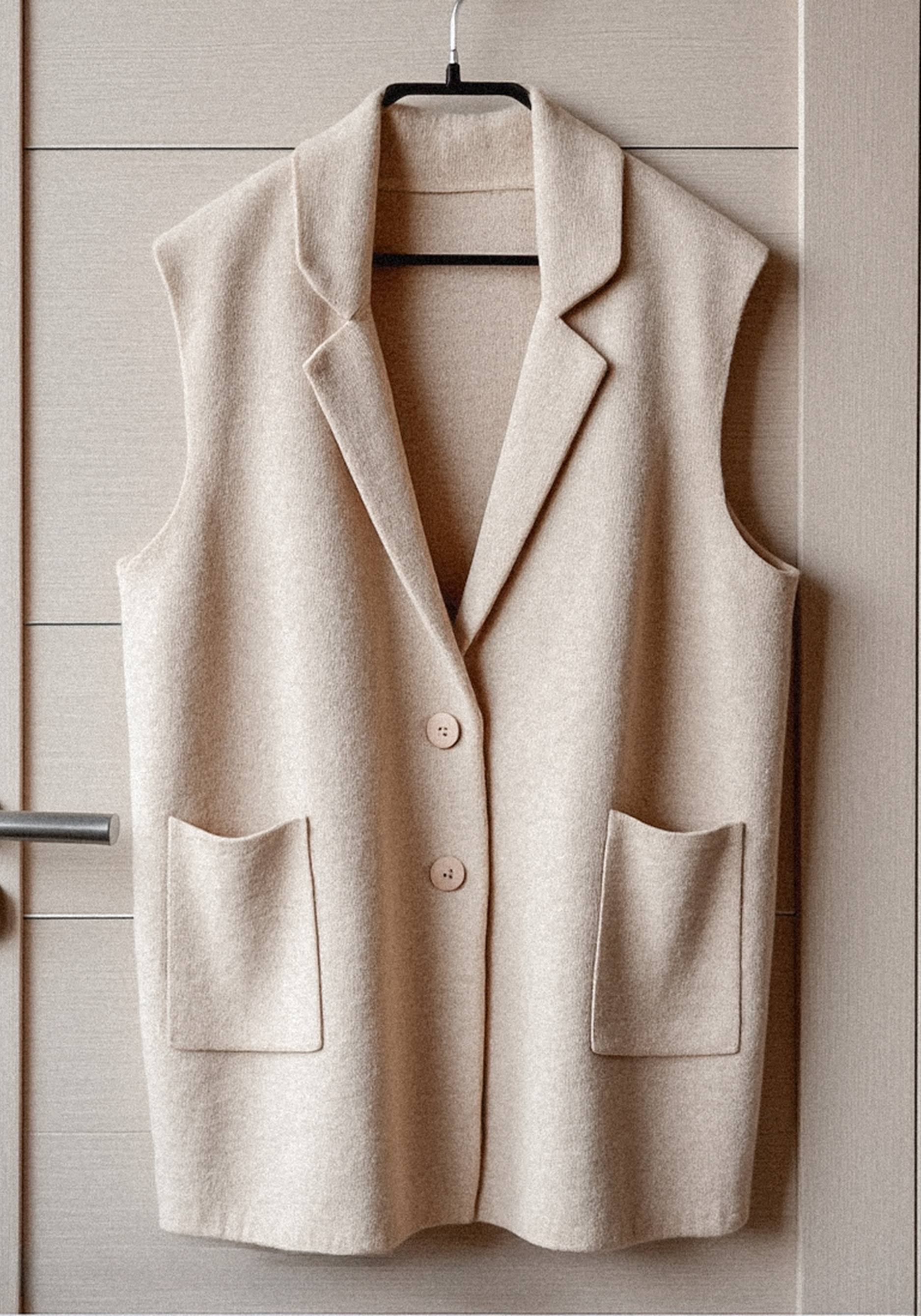 

Жилет кашемировый классический Resale, Серый