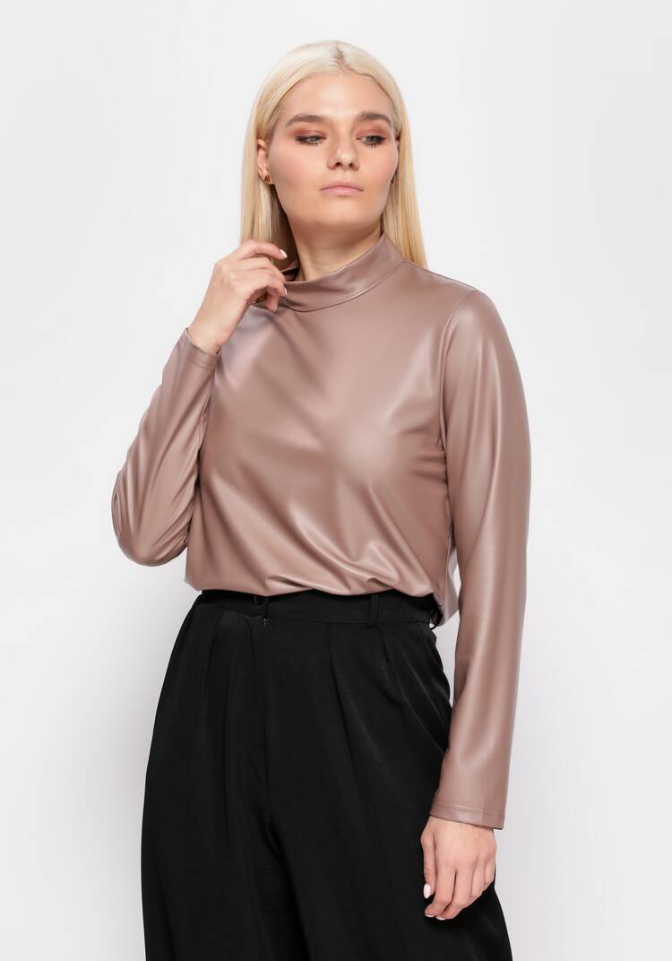 Водолазка из экокожи шир.  750, рис. 7