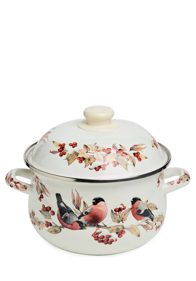 Кастрюля эмалированная Снегири шир.  750, рис. 7