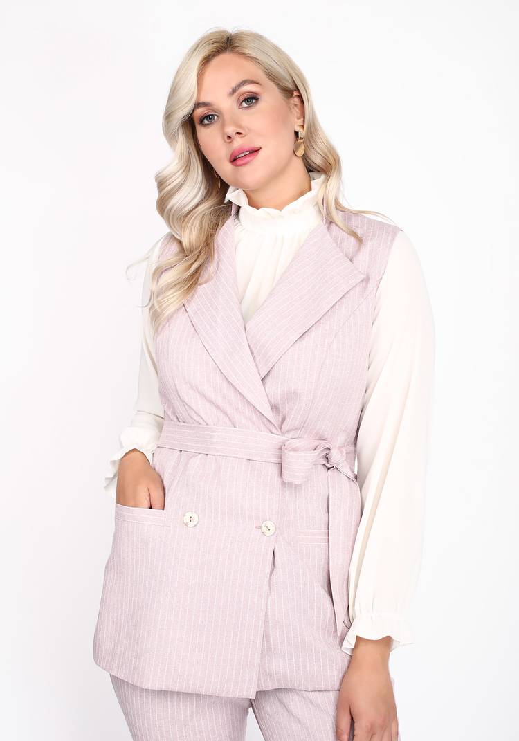 Блуза однотонная с застежкой на пуговицу шир.  750, рис. 7