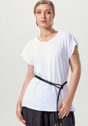 Блуза однотонная базовая без рукавов