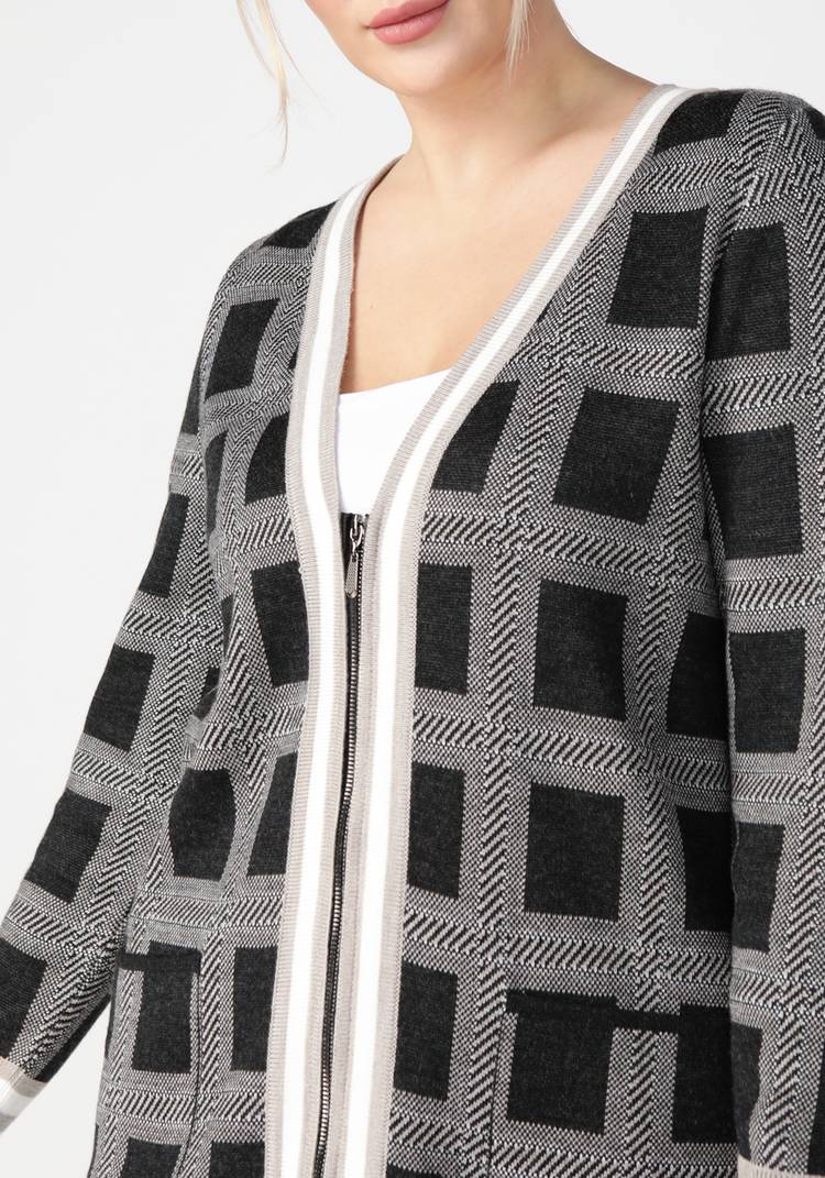 Кардиган женский на молнии шир.  750, рис. 8