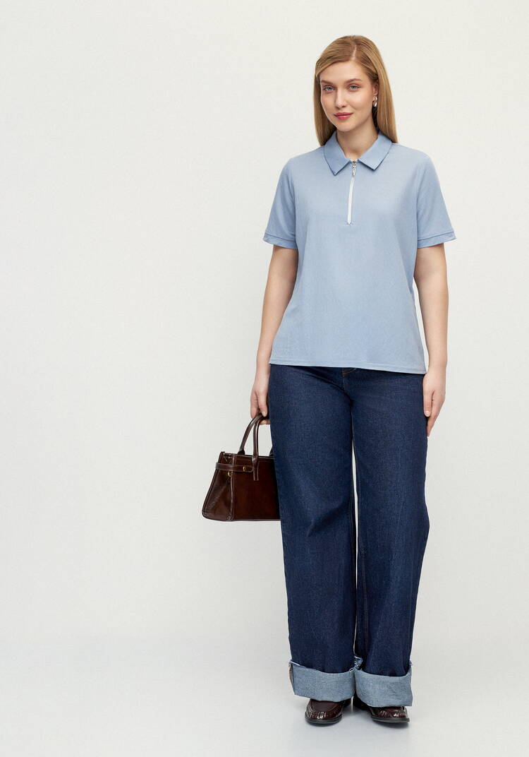 Поло на молнии Жанна шир.  750, рис. 2