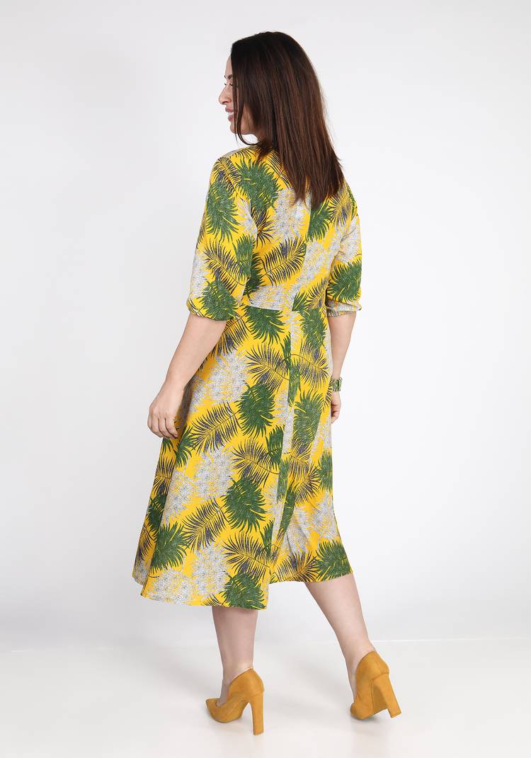 Платье миди с шнуровкой на вырезе шир.  750, рис. 6