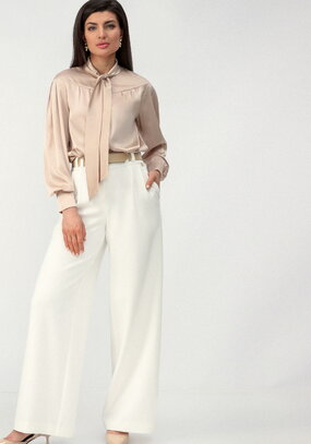 Брюки палаццо с карманами