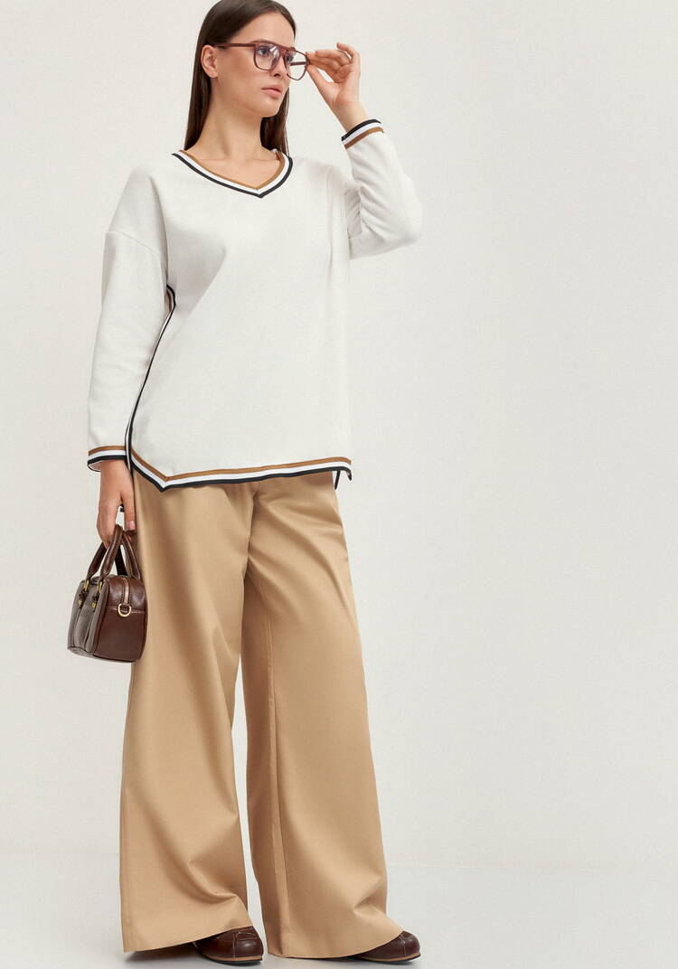 Джемпер с V-образным вырезом горловины шир.  750, рис. 18