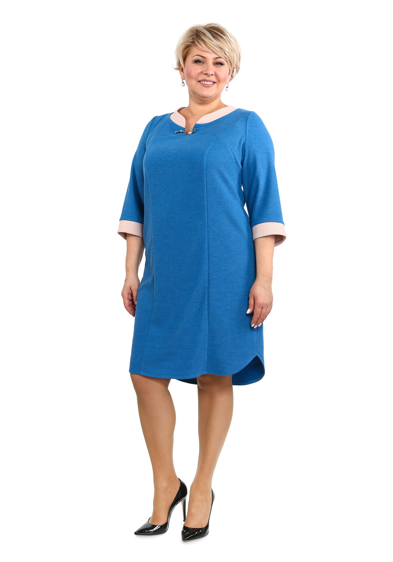 Платье "Женственная классика" Sarah Morenberg, размер 48, цвет синий - фото 2