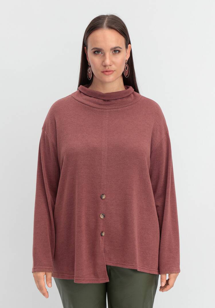 Джемпер с асимметричным низом шир.  750, рис. 12