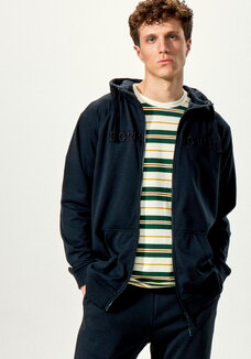 Толстовка с вышивкой и капюшоном