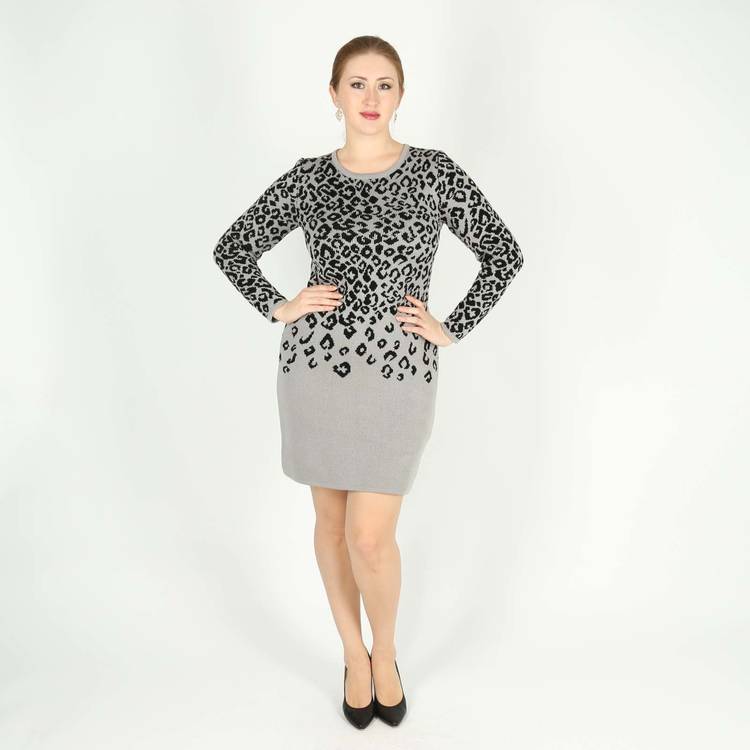 Платье прямого силуэта с принтом шир.  750, рис. 9