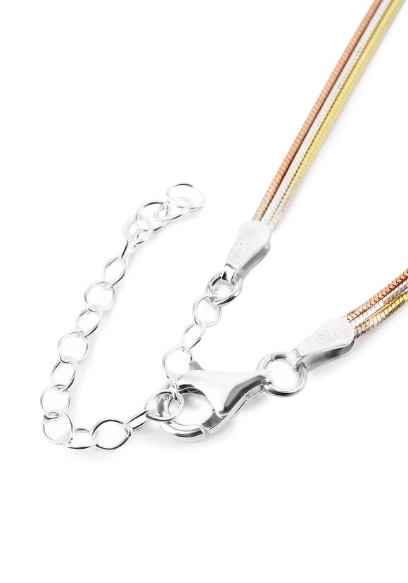 Цепь-колье серебряная Сверкающий образ шир.  580, рис. 2