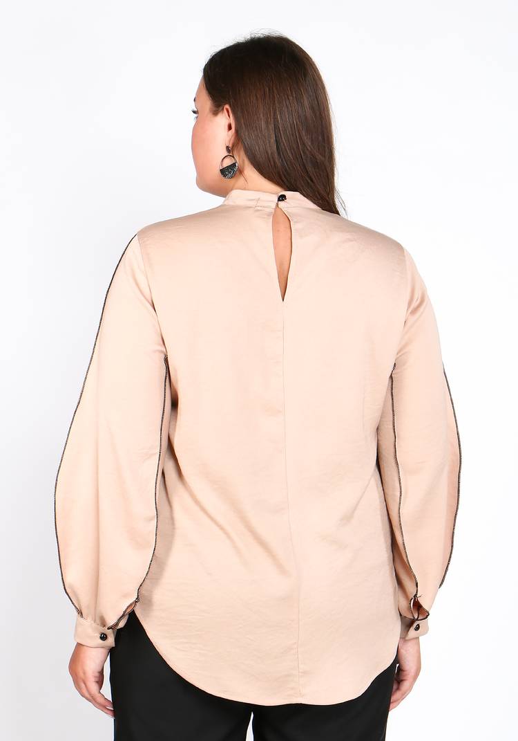 Блуза с рельефными рукавами шир.  750, рис. 8