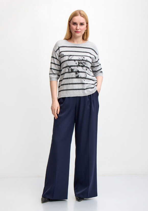 Блуза в полоску с принтом шир.  580, рис. 14