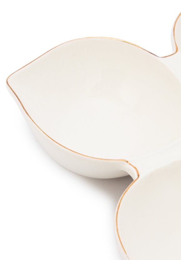 Менажница из фарфора Золотой цветок шир.  580, рис. 4