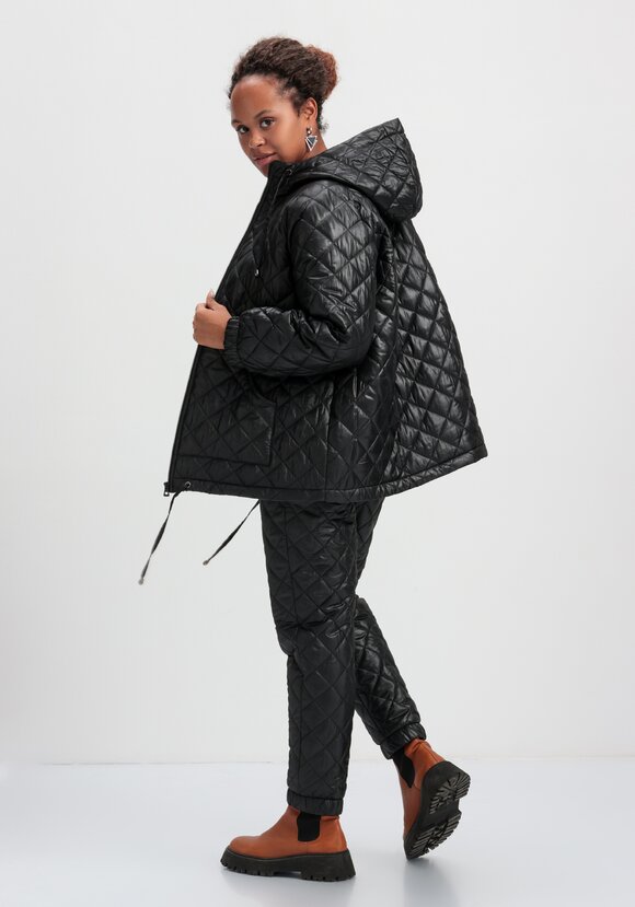 Куртка стёганая с капюшоном шир.  580, рис. 9