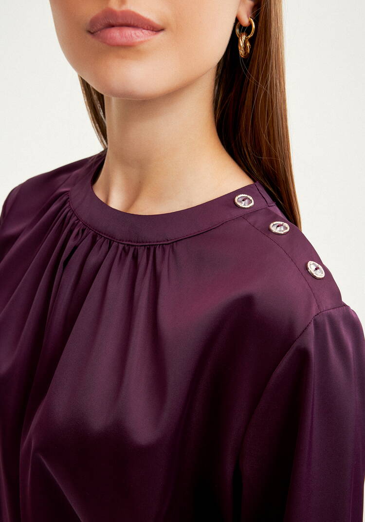 Блуза с воротником  стойка шир.  750, рис. 13