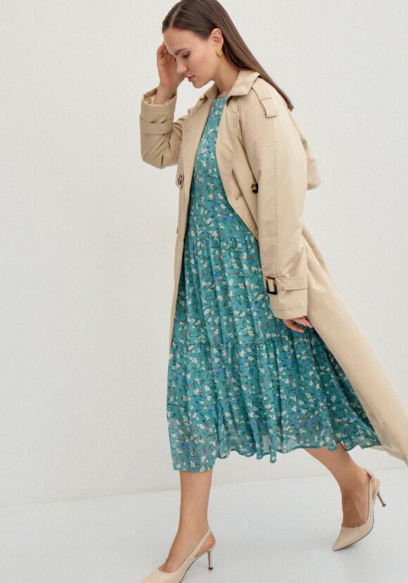 Платье миди из шифона с принтом шир.  580, рис. 8