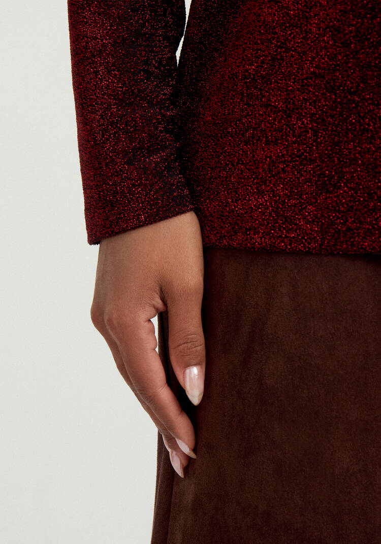 Блуза свободного кроя с мерцанием шир.  750, рис. 22