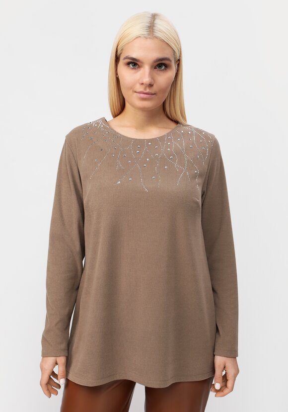 Туника c декором из страз шир.  580, рис. 4