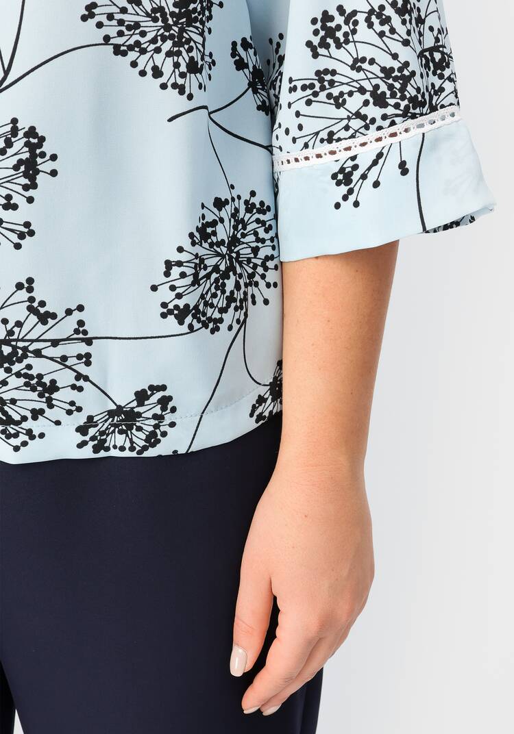 Блуза свободного кроя с рукавами 7/8 шир.  750, рис. 6