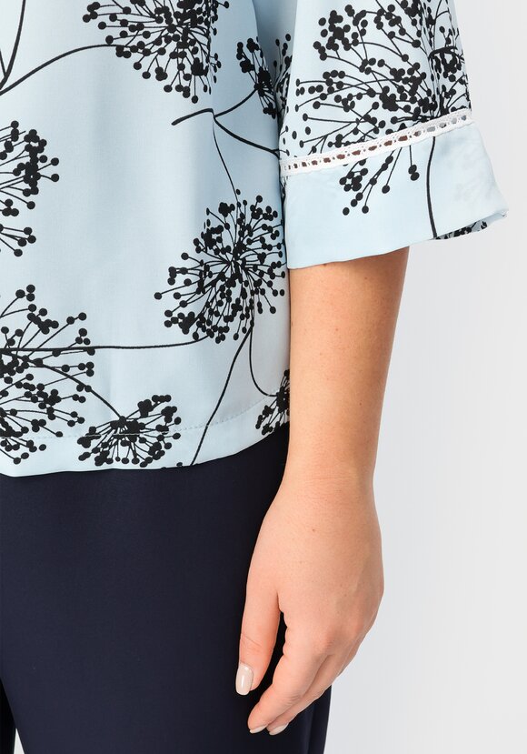 Блуза свободного кроя с рукавами 7/8 шир.  580, рис. 6