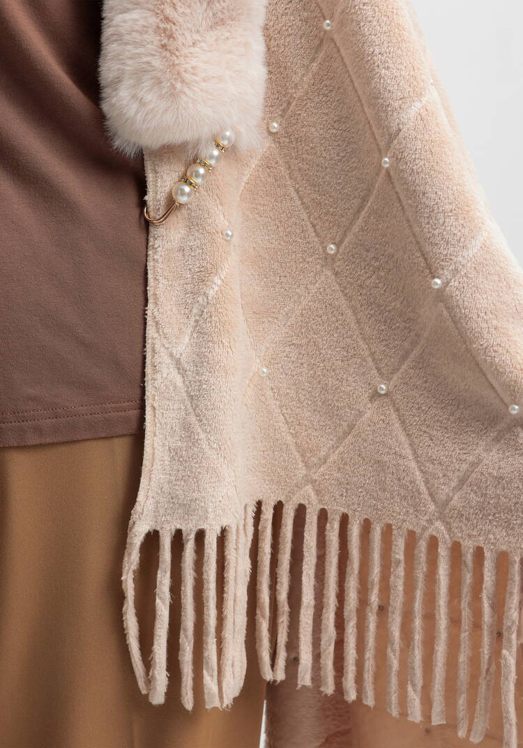 Накидка-палантин с жемчугом и булавкой шир.  750, рис. 9