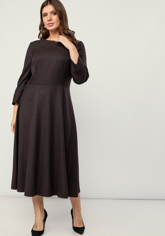 Платье-миди с кантом шир.  580, рис. 8