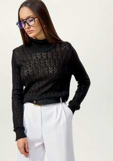 Свитер ажурный