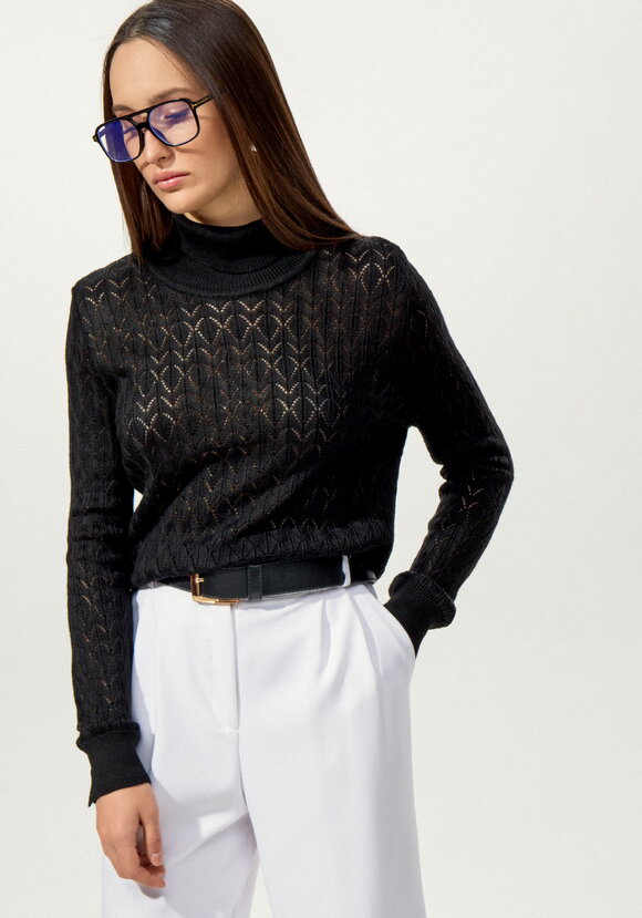 Свитер ажурный шир.  580, рис. 14