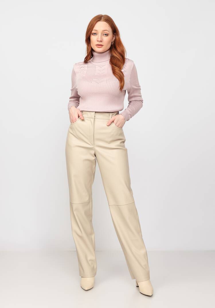 Водолазка из вискозы с ажурным узором шир.  750, рис. 10