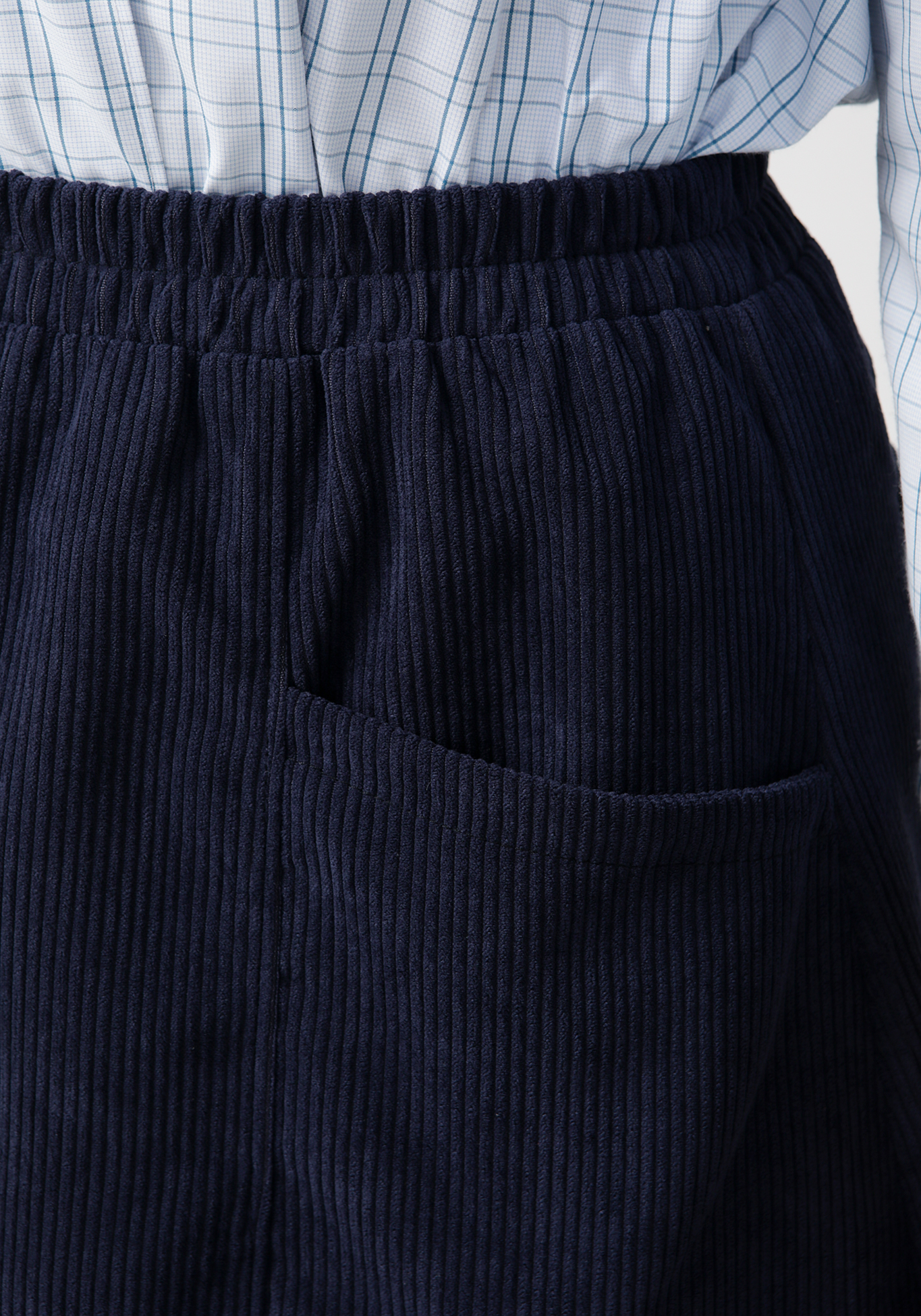 Юбка вельветовая на резинке с карманами Frida, размер 48, цвет синий - фото 8
