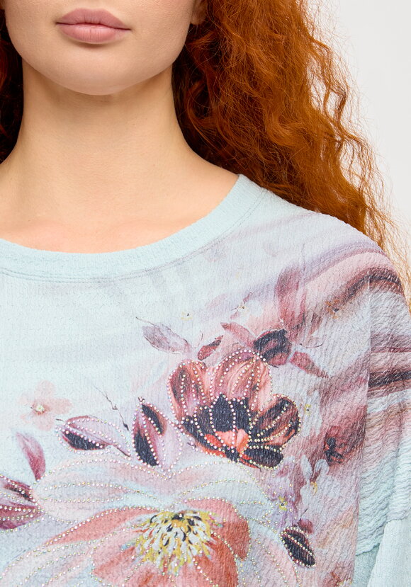 Блуза с принтом Миланика шир.  580, рис. 11