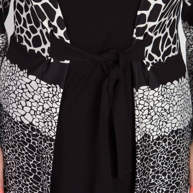 Блуза с эффектом двойки и монохромным принтом шир.  750, рис. 16