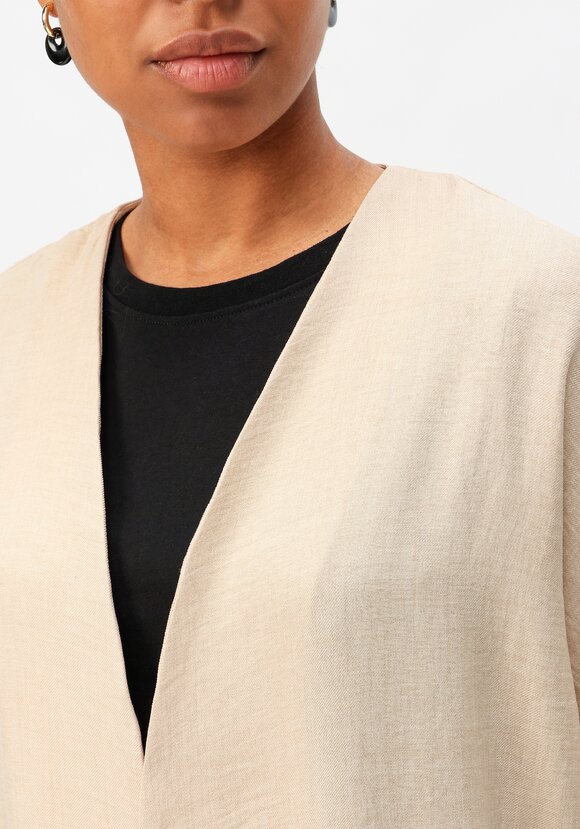 Кардиган-накидка оверсайз со спущенным плечом шир.  580, рис. 5