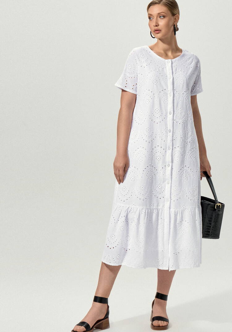 Платье ажурное с цельнокроеным рукавом шир.  750, рис. 7