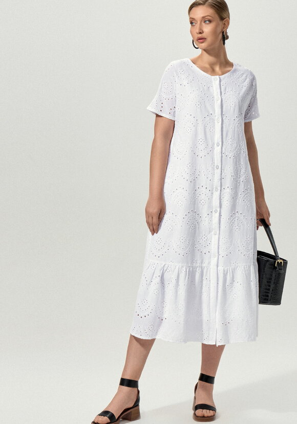 Платье ажурное с цельнокроеным рукавом шир.  580, рис. 7