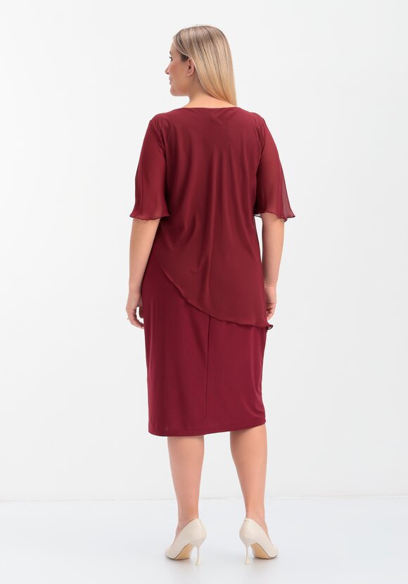 Платье асимметричное из шифона шир.  580, рис. 9