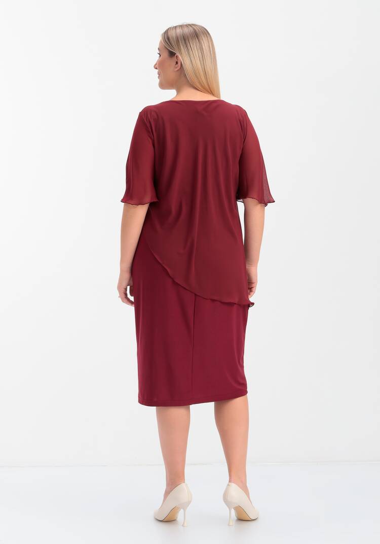 Платье асимметричное из шифона шир.  750, рис. 9