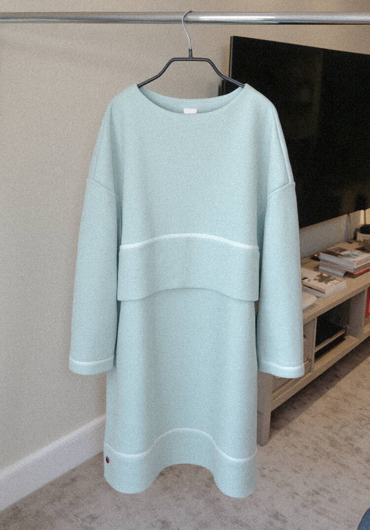 Платье с декором сзади Resale шир.  750, рис. 1