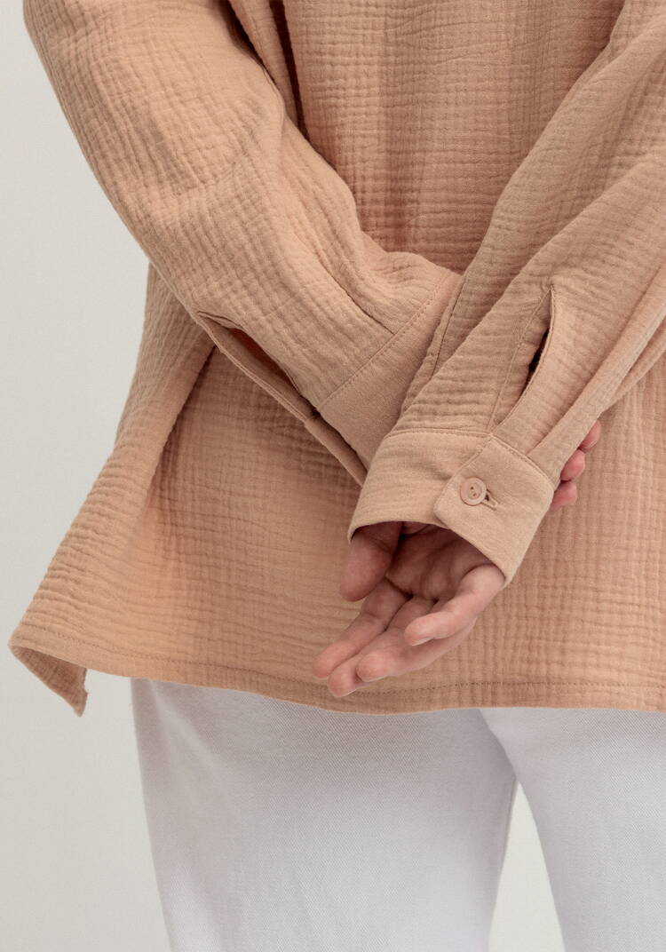 Рубашка муслиновая свободного кроя шир.  750, рис. 13