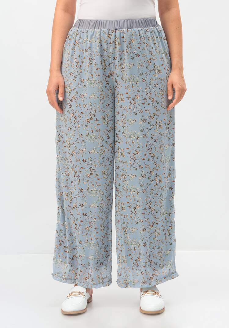 Брюки с резинкой на талии прямые шир.  750, рис. 36