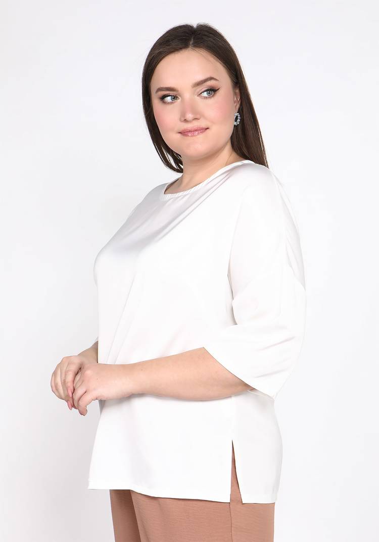 Блуза базовая однотонная шир.  750, рис. 14