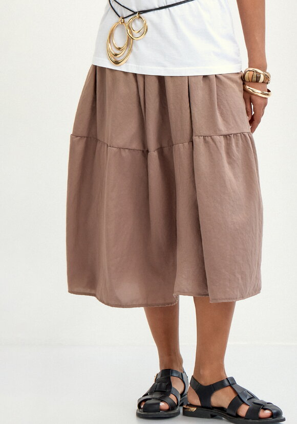 Юбка с ярусами на резинке шир.  580, рис. 2