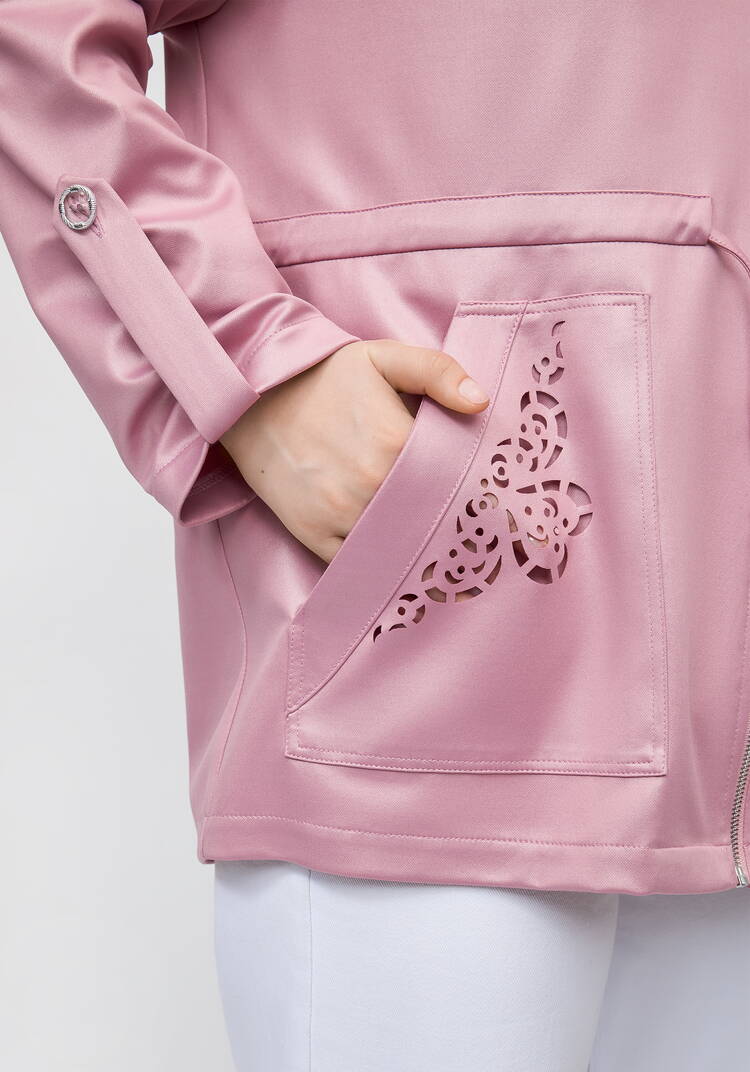 Ветровка с ажурным узором на карманах шир.  750, рис. 14