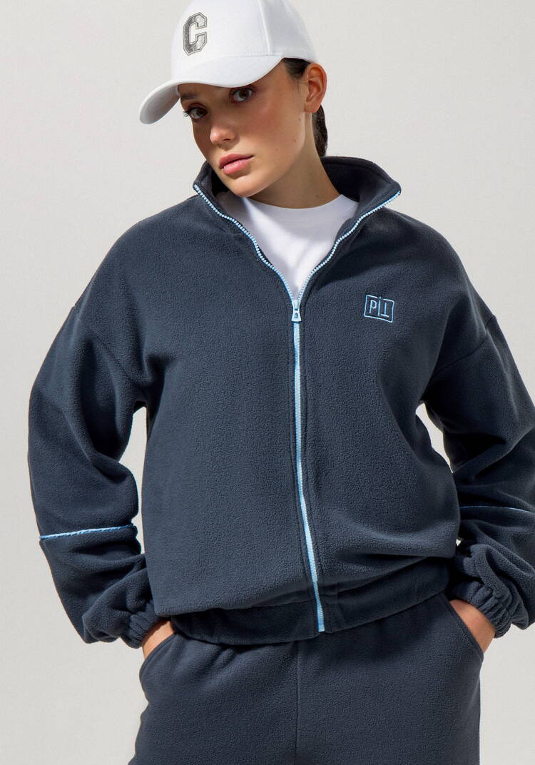 Толстовка из флиса с контрастной молнией шир.  750, рис. 15