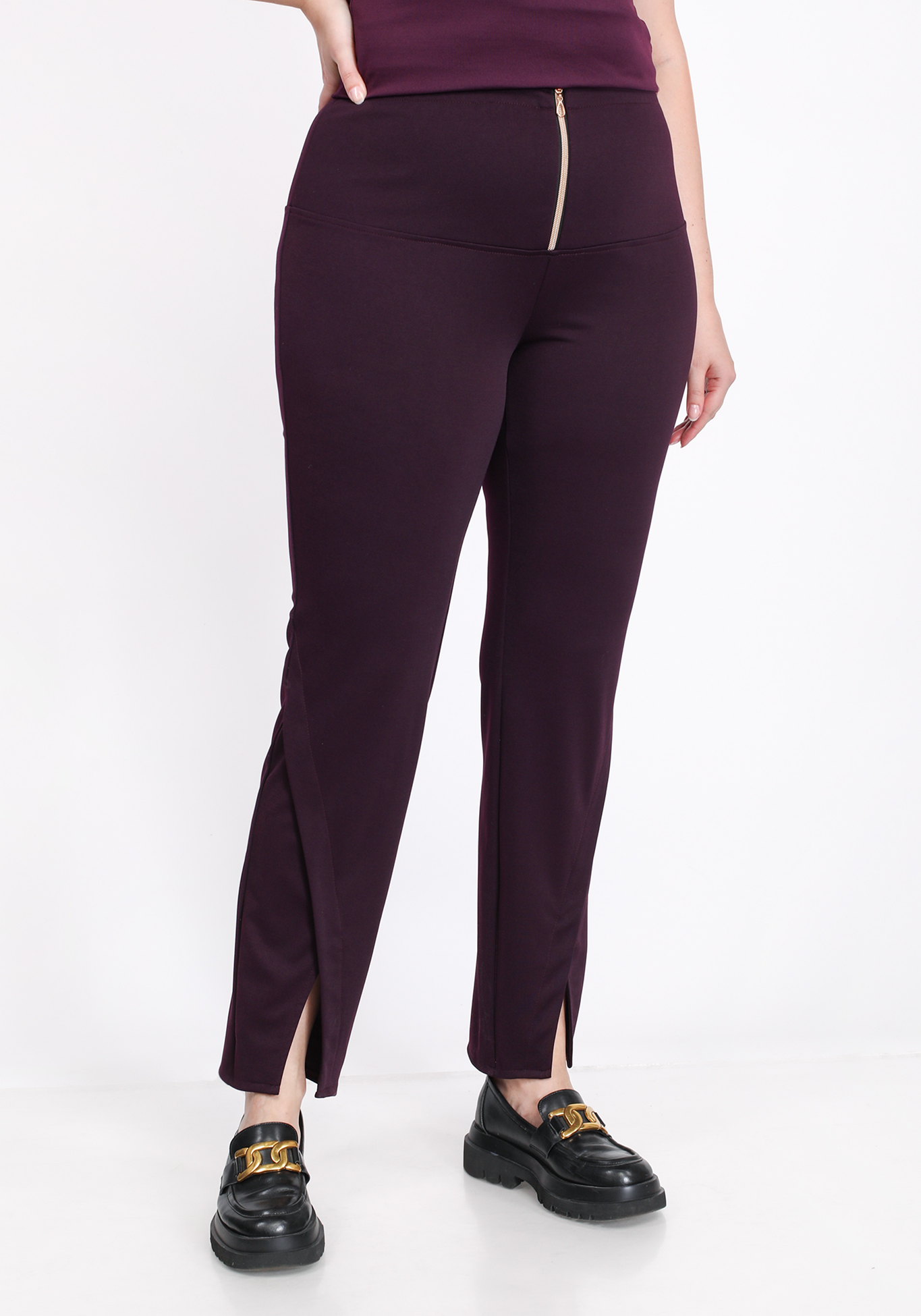 Брюки с разрезами по низу